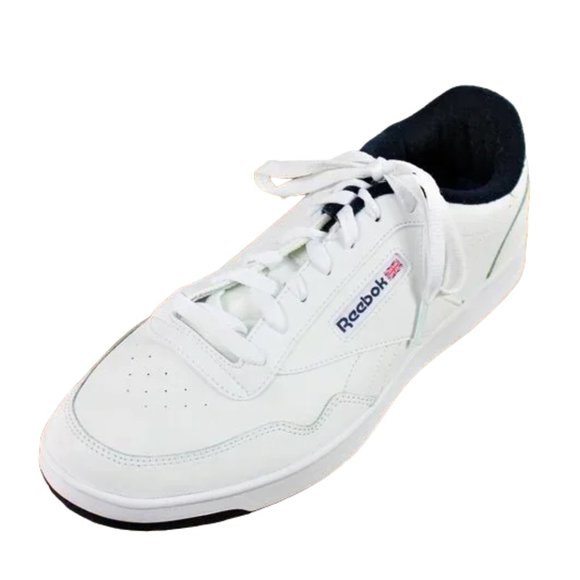 Like New Reebok Classic White Collegiate Low Profile Leather Athletic Shoe, 11.5 - Picture 2 of 9